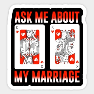 Pinochle Playing Cards Design For Pinochle Card Game Sticker